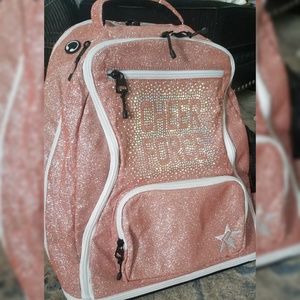 Rose Gold sparkle backpack
